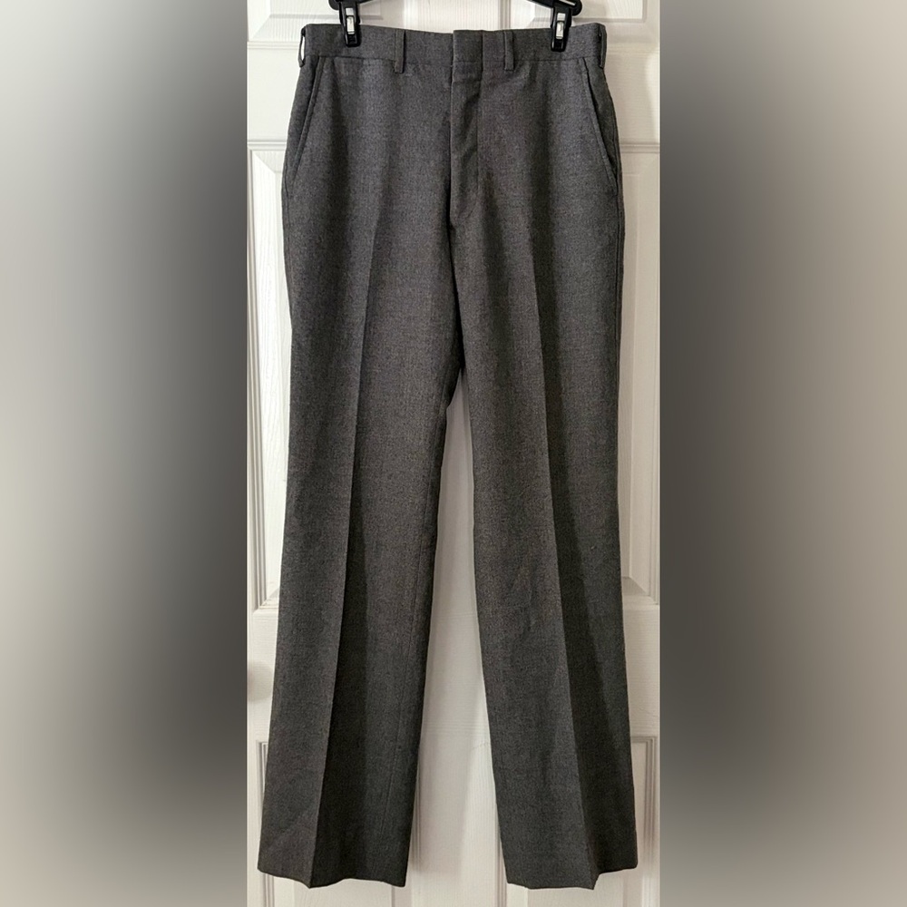Woodmere 100% Worsted Wool Heather Grey Dress Pants 30”x 41”